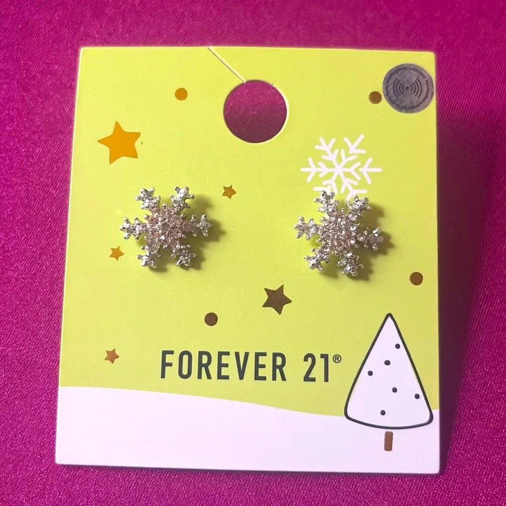 Snowflake earrings - Picture 1 of 3